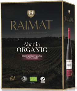 Raimat Abadia Cabernet Sauvignon Tempranillo Organic hanapakkaus